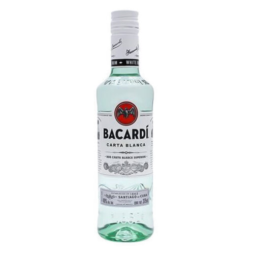 RON. BACARDI CARTA BLANCA .375 ML.