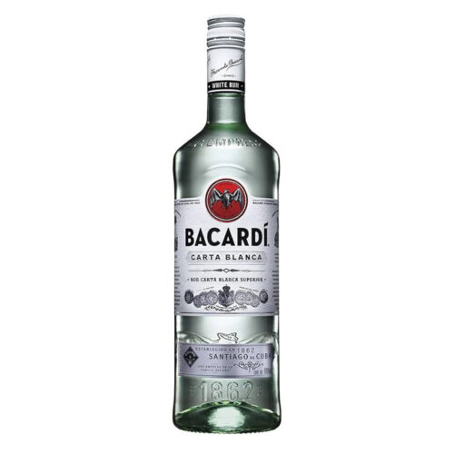 RON. BACARDI CARTA BLANCA .980 ML.
