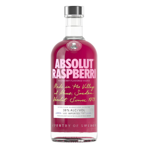 VOD. ABSOLUT SABOR RASPBERRY .750 ML.